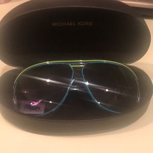 Blue and green michael kors sunglasses
